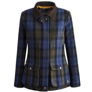 {Joules} Plaid Tweed Field Jacket 4